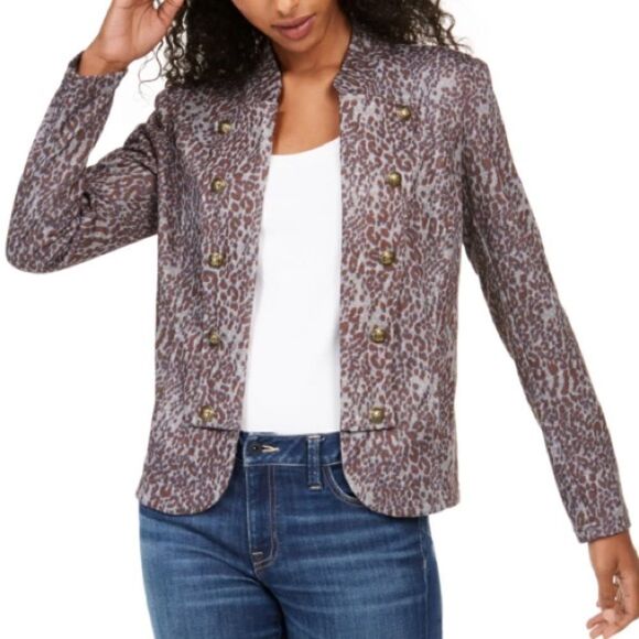 Tommy Hilfiger Animal Print Blazer Medium New - Picture 4 of 10